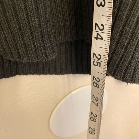 Oscar De La Renta Gray Color Block Crew Neck Long Sleeved Sweater Men's XL - Picture 9 of 9